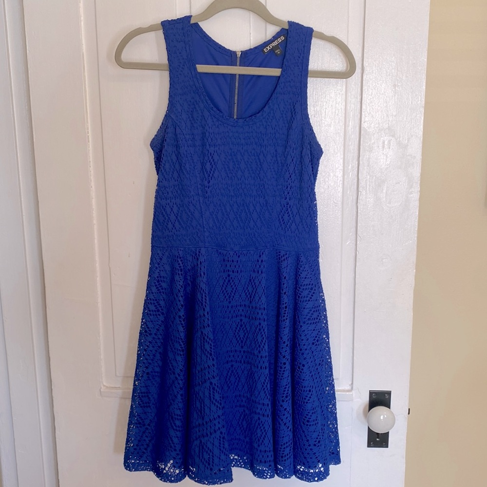 Express blue dress